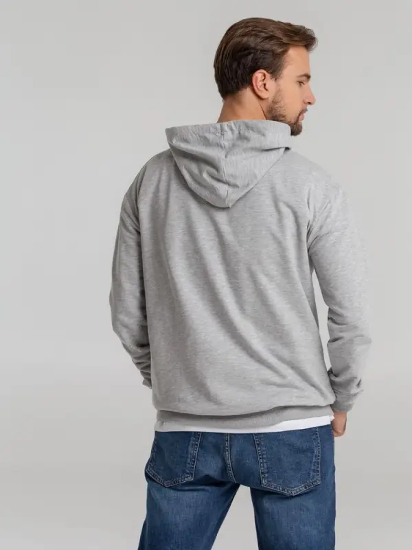 Толстовка с капюшоном Unit Kirenga серый меланж, размер S