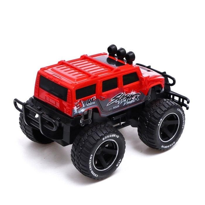 Джип радиоуправляемый «БигФут», работает от аккумулятора, цвет красный Джип радиоуправляемый «БигФут», работает от аккумулятора, цвет красный