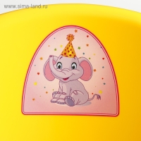 Горшок детский антискользящий &laquo;Комфорт&raquo; с крышкой, съёмная чаша, цвет жёлтый