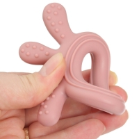 Прорезыватель силиконовый &laquo;Осьминожка&raquo;, цвет розовый, Mum&Baby
