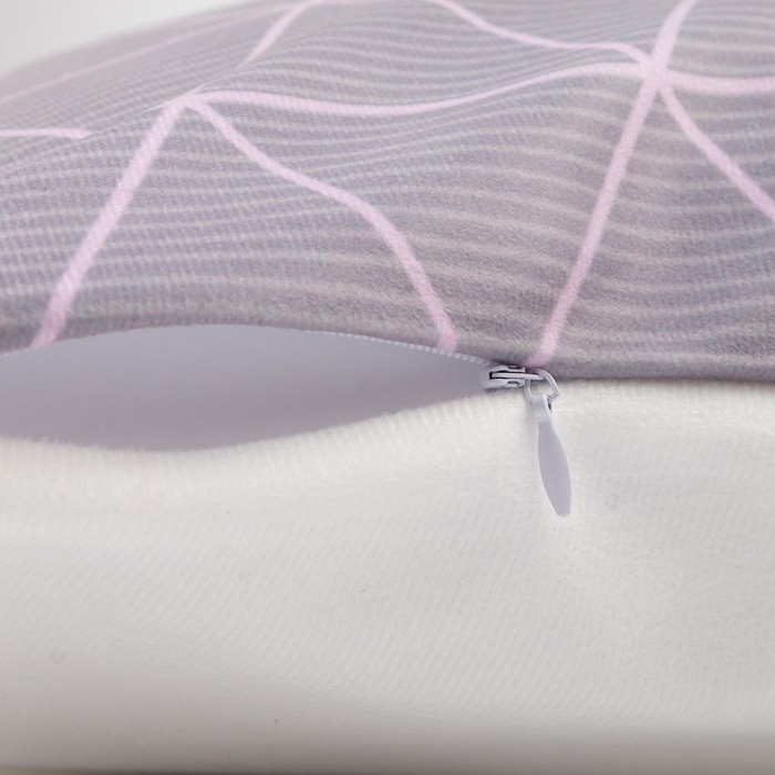 Наволочка декоративная Этель &laquo;Геометрия&raquo; 40х40 см, велюр, 100% п/э