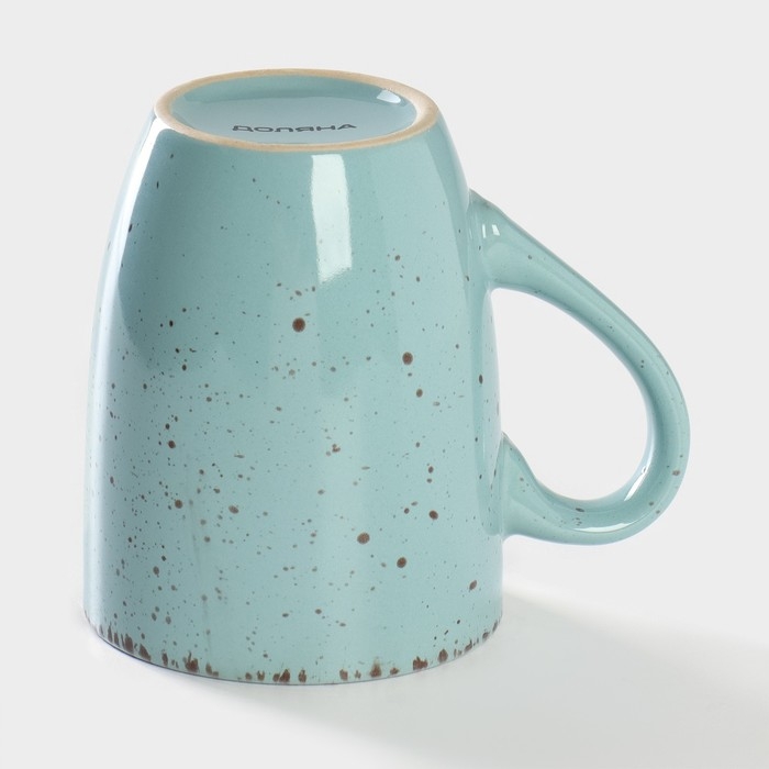 Кружка керамическая Доляна &laquo;Марион&raquo;, 340 мл, цвет голубой
