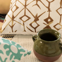 Наволочка декоративная 40х40 см, Ethnos beige, 100% хлопок Наволочка декоративная 40х40 см, Ethnos beige, 100% хлопок