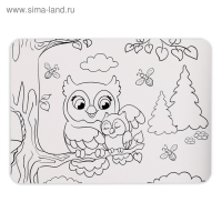 Пазл в рамке &laquo;Лесные зверята&raquo;, 34 детали + раскраска