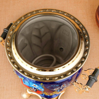 Набор «Птица на синем», жёлудь, 3 предмета, самовар 3 л, заварочный чайник 0,7 л, поднос Набор «Птица на синем», жёлудь, 3 предмета, самовар 3 л, заварочный чайник 0,7 л, поднос