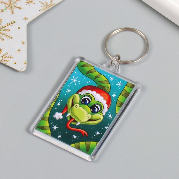 Новогодний брелок Новогодний брелок "В шапочке" 3,5х5 см