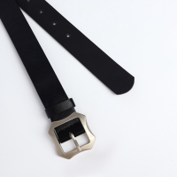 Ремень женский, ширина 2,5 см, винт, пряжка металл, цвет чёрный Ремень женский, ширина 2,5 см, винт, пряжка металл, цвет чёрный