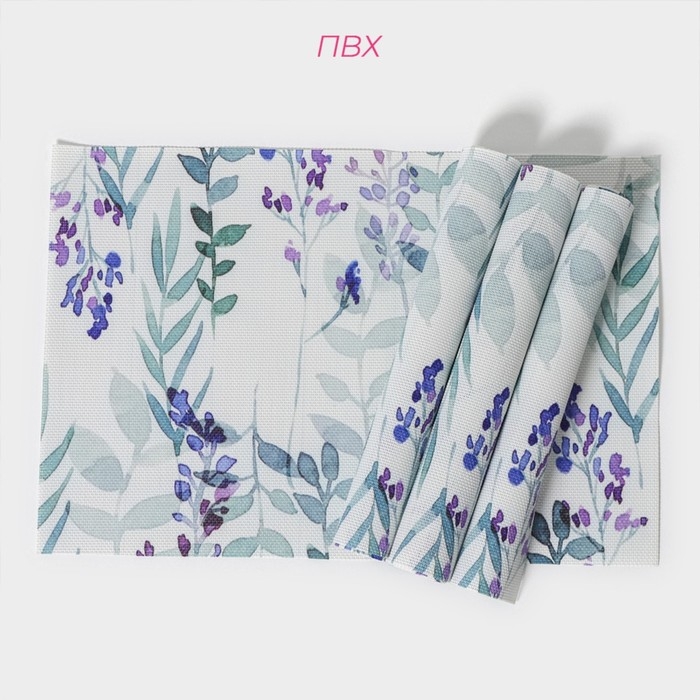 Салфетки сервировочные на стол Доляна &laquo;Весенняя нежность&raquo;, 4 шт, 30&times;45 см