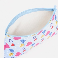 Косметичка на молнии, цвет голубой/разноцветный Косметичка на молнии, цвет голубой/разноцветный