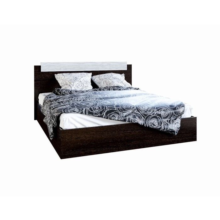Кровать ЭКО двуспальная 1400х2000, Венге/Сосна лоредо Кровать ЭКО двуспальная 1400х2000, Венге/Сосна лоредо