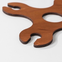 Подставка для вина и четырех бокалов, 18&times;18&times;2 см