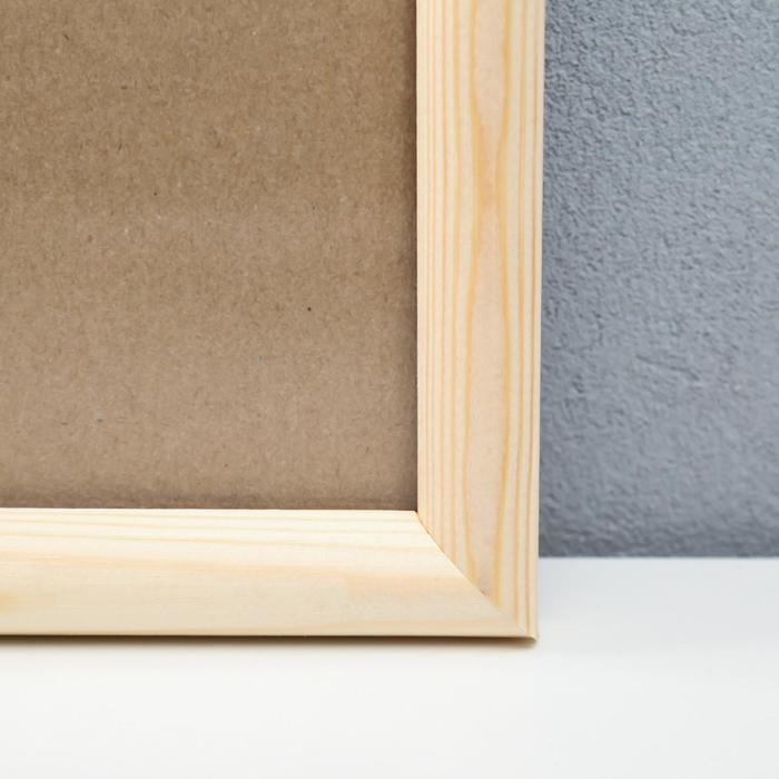 Фоторамка 50х70 см белое дерево № 5 (пластиковый экран)