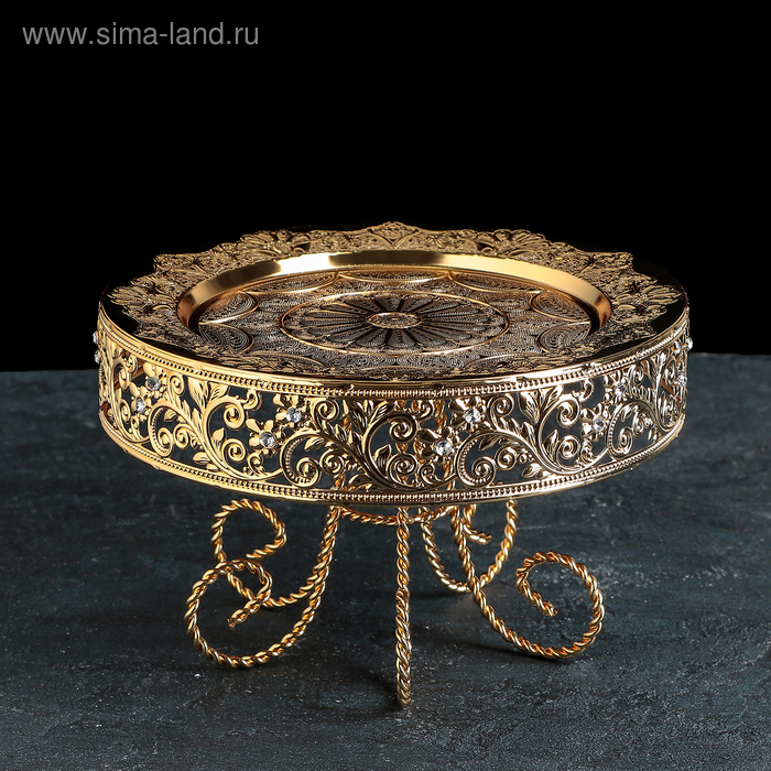 Тортовница, 25×15 см, цвет металла золотой Тортовница, 25×15 см, цвет металла золотой