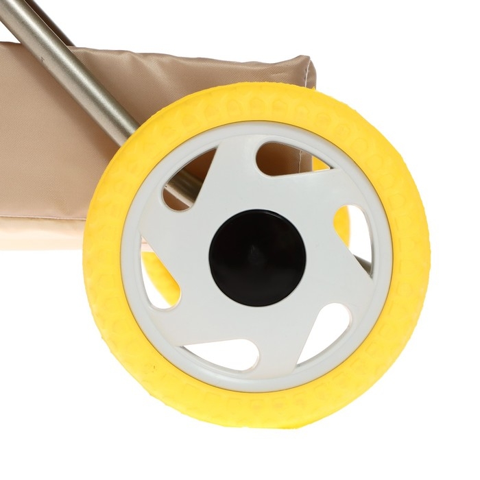 Коляска кукольная №13, цвет бежевый Коляска кукольная №13, цвет бежевый