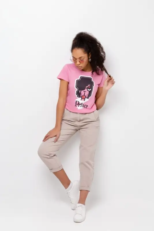 Футболка женская &laquo;Меламед. Prince&raquo;, розовая, размер S