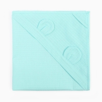 Детский вафельный уголок Экономь и Я 90х90 см, небесный, 100% хлопок, 200 г/м2 Детский вафельный уголок Экономь и Я 90х90 см, небесный, 100% хлопок, 200 г/м2