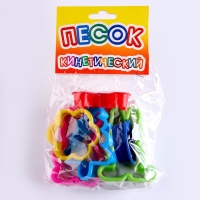 Кинетический песок, формочки 6 шт., «Цветок, грибок, бабочка, миша, зайчик, ёлочка» Кинетический песок, формочки 6 шт., «Цветок, грибок, бабочка, миша, зайчик, ёлочка»