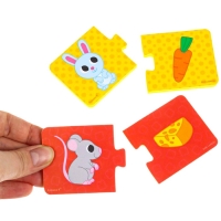 Мягкий пазл для малышей &laquo;Кто что ест?&raquo;, 5 пазлов, Крошка Я
