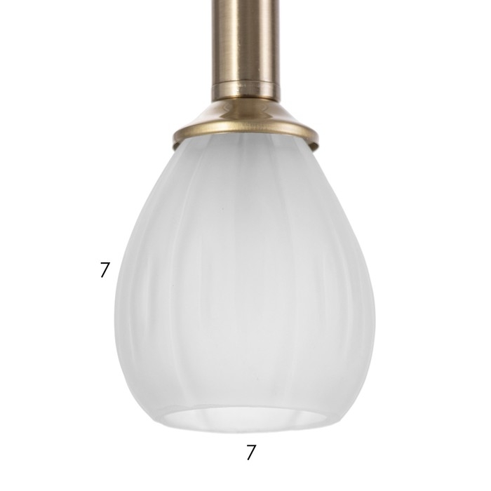 Светильник "Жаклин" 3х3Вт G4 Белый 30х30х180см