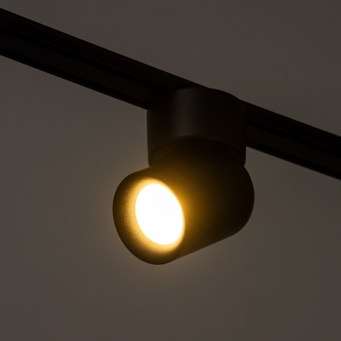 Светильник трековый SLIM Светильник трековый SLIM "Бочонок" LED 10Вт 3000K-6000К 48V CRI90 черный 6,3х6,3х14,5см
