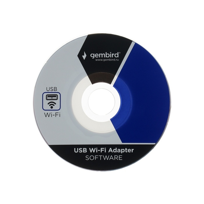 Адаптер Wi-Fi Gembird WNP-UA-010, 150 Mbps, USB, антенна, чёрный