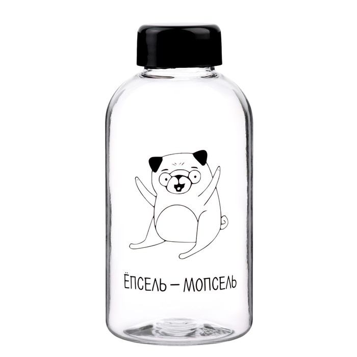 Бутылка для воды, 580 мл, "Епсель - мопсель"