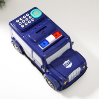 Копилка пластик для монет и купюр "Автомобиль полиция" отпечаток пальца 12х27х13 см Копилка пластик для монет и купюр "Автомобиль полиция" отпечаток пальца 12х27х13 см