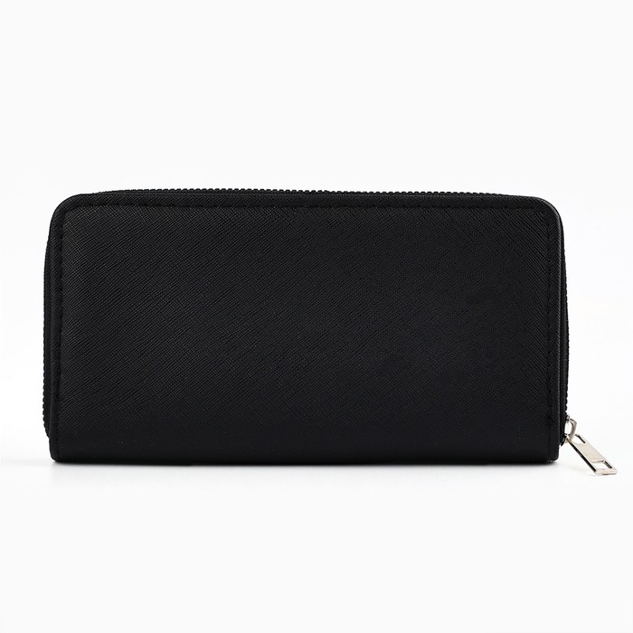 Кошелек кожзам Кошелек кожзам "Классика" 19*10 см, черный цвет