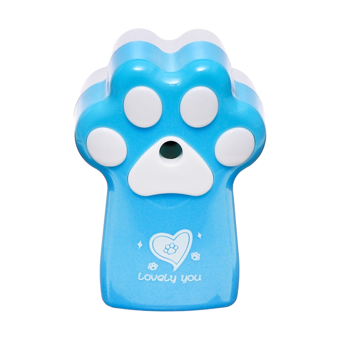 Точилка механическая с контейнером, Лапка синяя Точилка механическая с контейнером, Лапка синяя