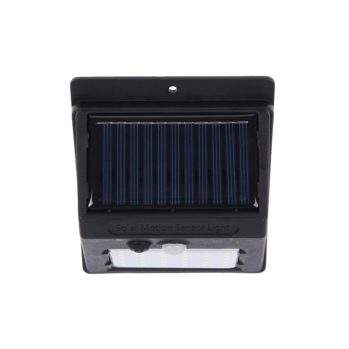 Садовый светильник на солнечной батарее с датчиком движения, накладной, 9.5 &times; 13 &times; 5 см, 30 LED, свечение белое
