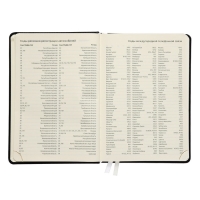 Ежедневник недатированный A5, 160 листов, deVENTE. Be happy!, твёрдая обложка из искусственной кожи с поролоном, кремовый блок 70 г/м2, чёрный Ежедневник недатированный A5, 160 листов, deVENTE. Be happy!, твёрдая обложка из искусственной кожи с поролоном, кремовый блок 70 г/м2, чёрный