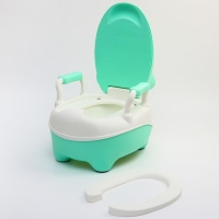 Горшок детский «Енотик», цвет белый/зеленый Горшок детский «Енотик», цвет белый/зеленый