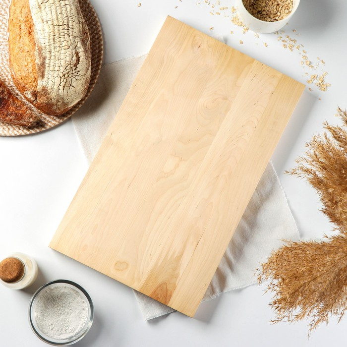 Доска разделочная Доляна &laquo;Классика&raquo;, 50&times;30&times;3 см, берёза