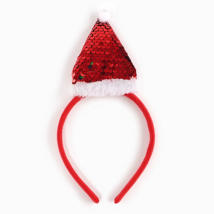 Карнавальный набор &laquo;Яркая санта&raquo;, рост 104-110 см, платье, ободок