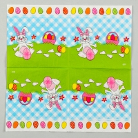 Салфетки бумажные «Белый кролик» с розовым бантиком, 33х33 см, набор 20 шт. Салфетки бумажные «Белый кролик» с розовым бантиком, 33х33 см, набор 20 шт.