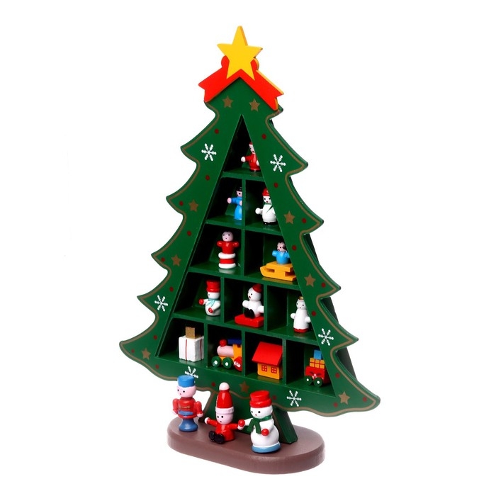 Новогодний сувенир «Ёлка с ячейками под подарки» 26 × 30 см Новогодний сувенир «Ёлка с ячейками под подарки» 26 × 30 см