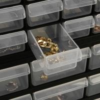 Органайзер универсальный &laquo;Ящик&raquo; 39 мест, пластик, 38,5&times;16&times;47,5 см, цвет чёрный