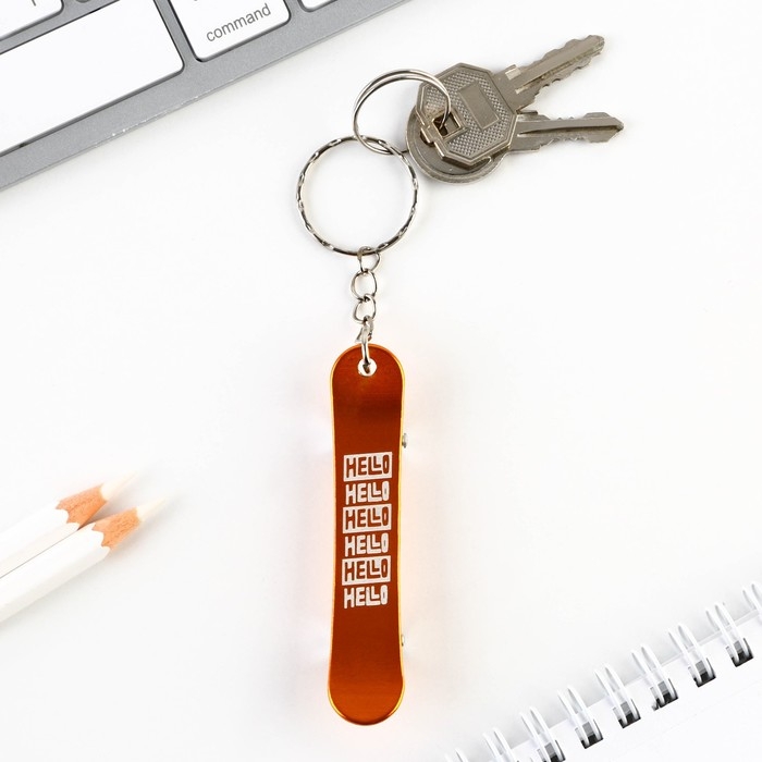 Брелок для ключей &laquo;Hello&raquo;, 11 х 1.1 см