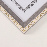 Фоторамка пластик формат А4 "Золотые скобочки. Двойная" серая 24,5х33 см