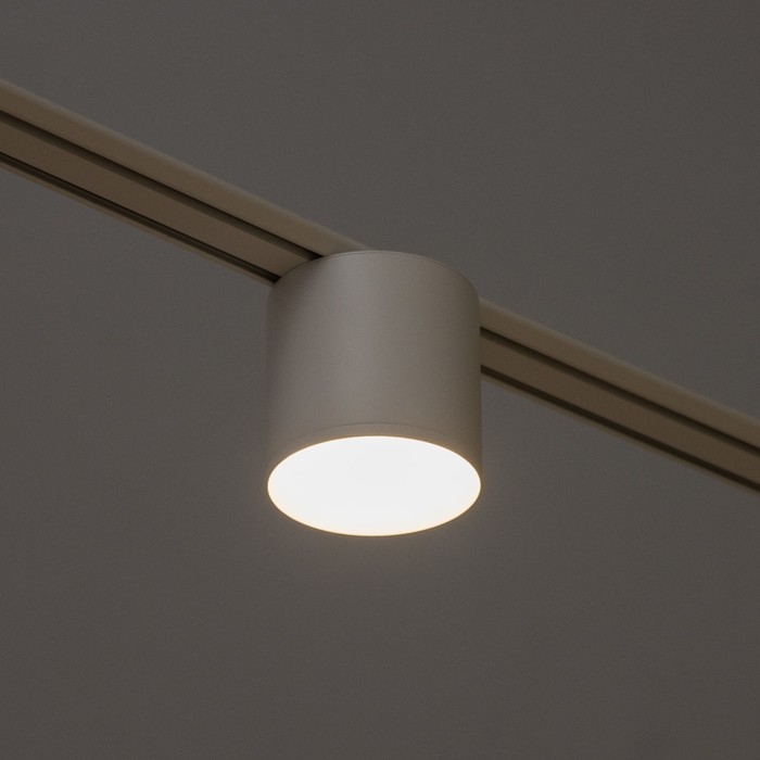 Светильник трековый SLIM Светильник трековый SLIM "Цилинр" LED 12Вт 3000K-6000К 48V CRI90 белый 8х8х7,5см