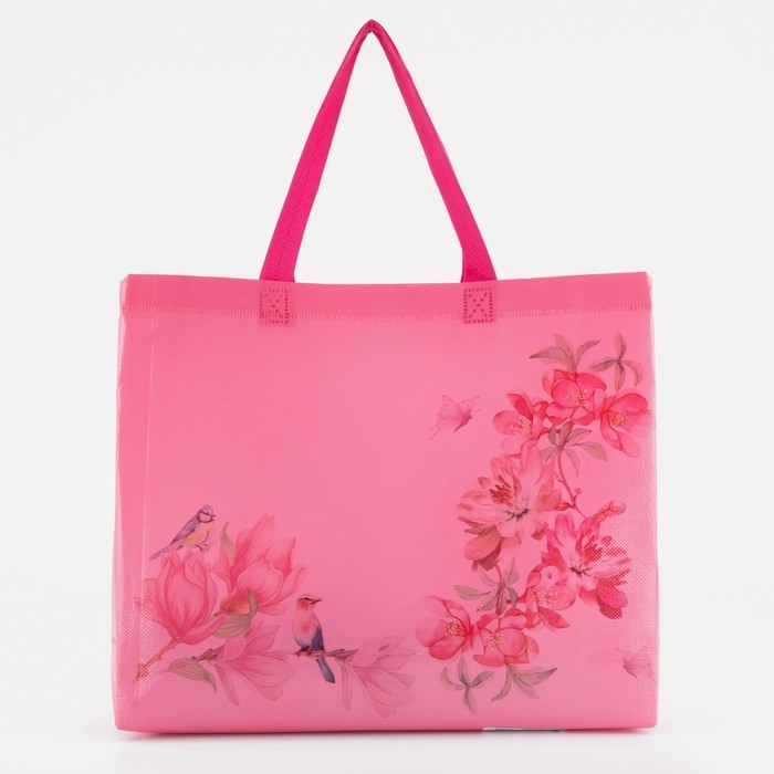 Сумка хозяйственная без застёжки, цвет розовый Сумка хозяйственная без застёжки, цвет розовый