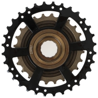 Трещотка ATA, 7 скоростей, 14-32T, чёрно-коричневый Трещотка ATA, 7 скоростей, 14-32T, чёрно-коричневый