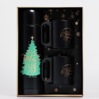 Новый год. Новогодний набор &laquo;Пусть всё сбудется&raquo;, термос 500 мл, кружка 2 шт