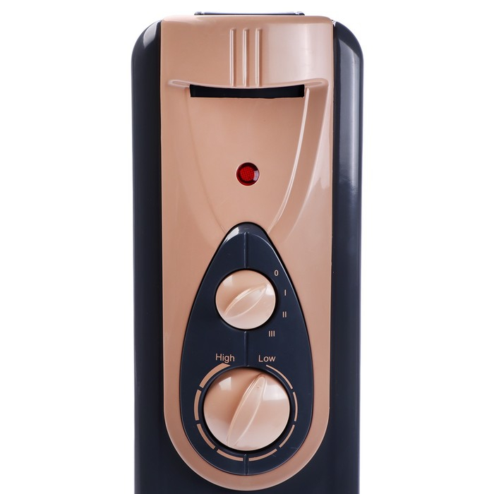 Обогреватель ENGY EN-2409 Loft, масляный, напольный, 2000 Вт, 20 м&sup2;, черный