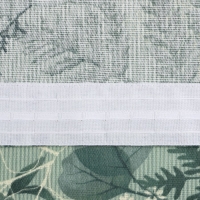 Шторы для кухни Доляна "Лесная прохлада" 146х180 см - 2 шт, подхваты - 2 шт, 50% хлопок, 50% пэ