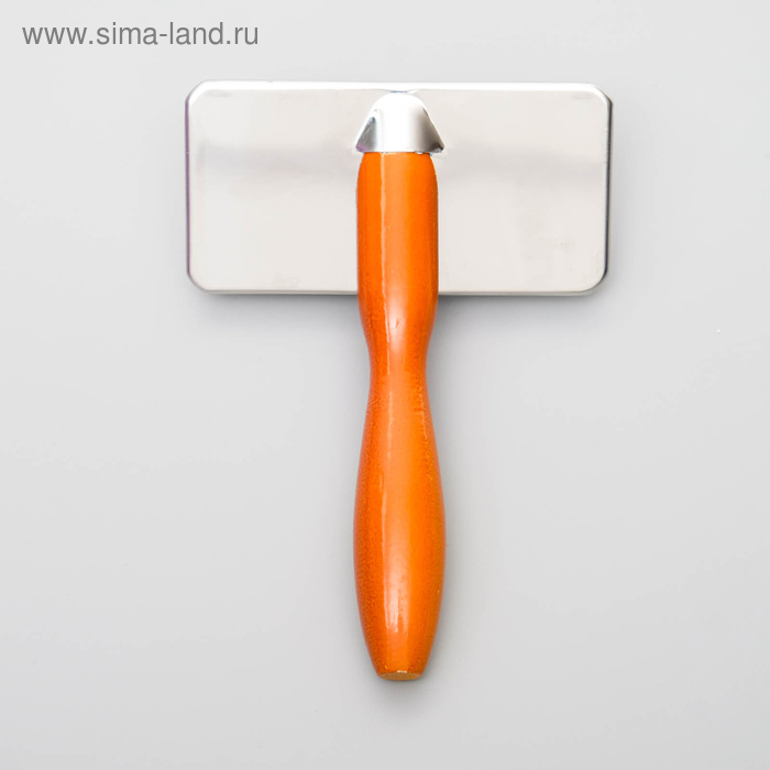 Пуходерка Пижон Premium с деревянной ручкой, с каплями