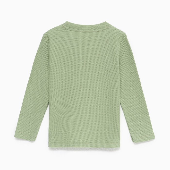 Лонгслив детский с карманом KAFTAN "Basic line", р.34 (122-128 см), хаки