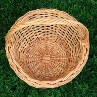 Корзина &laquo;Ягодное лукошко&raquo;, №1, Dдно=12 см, Dверх=20 см, H=12/25 см, ручное плетение, лоза