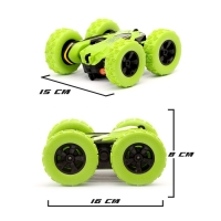 Машина-перевёртыш радиоуправляемая &laquo;Трюкач&raquo;, масштаб 1:28, с аккумулятором, цвет зелёный