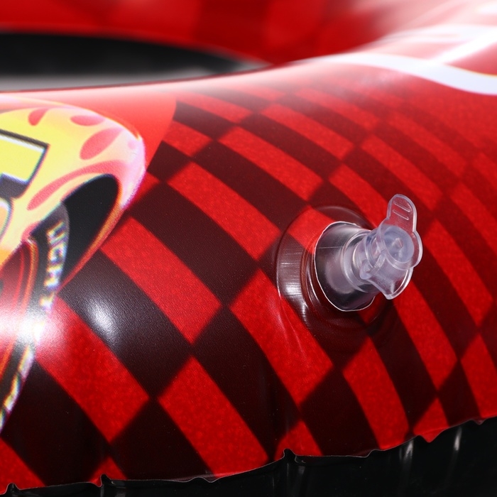 Круг надувной &laquo;Тачки&raquo;, для плавания 55 см., детский, цвет красный